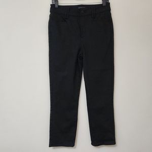 NYDJ Women's Black Marylin Jeans Heavy Denim Stretch Straight Leg Size 4